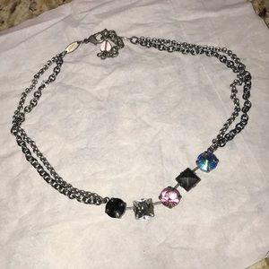 Sabika Necklace With Stones Pendant